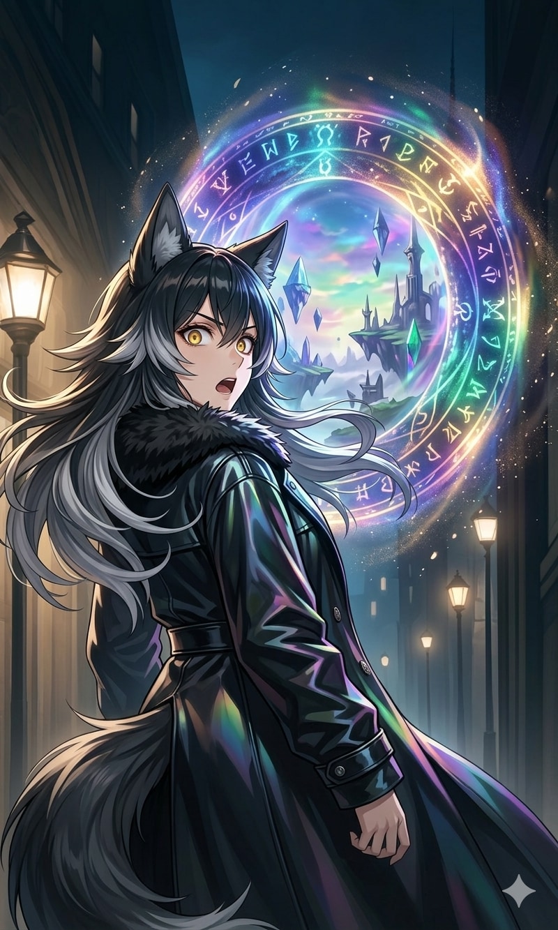 異世界へのゲートに驚くルーヴァさん | の人気AIイラスト・グラビア