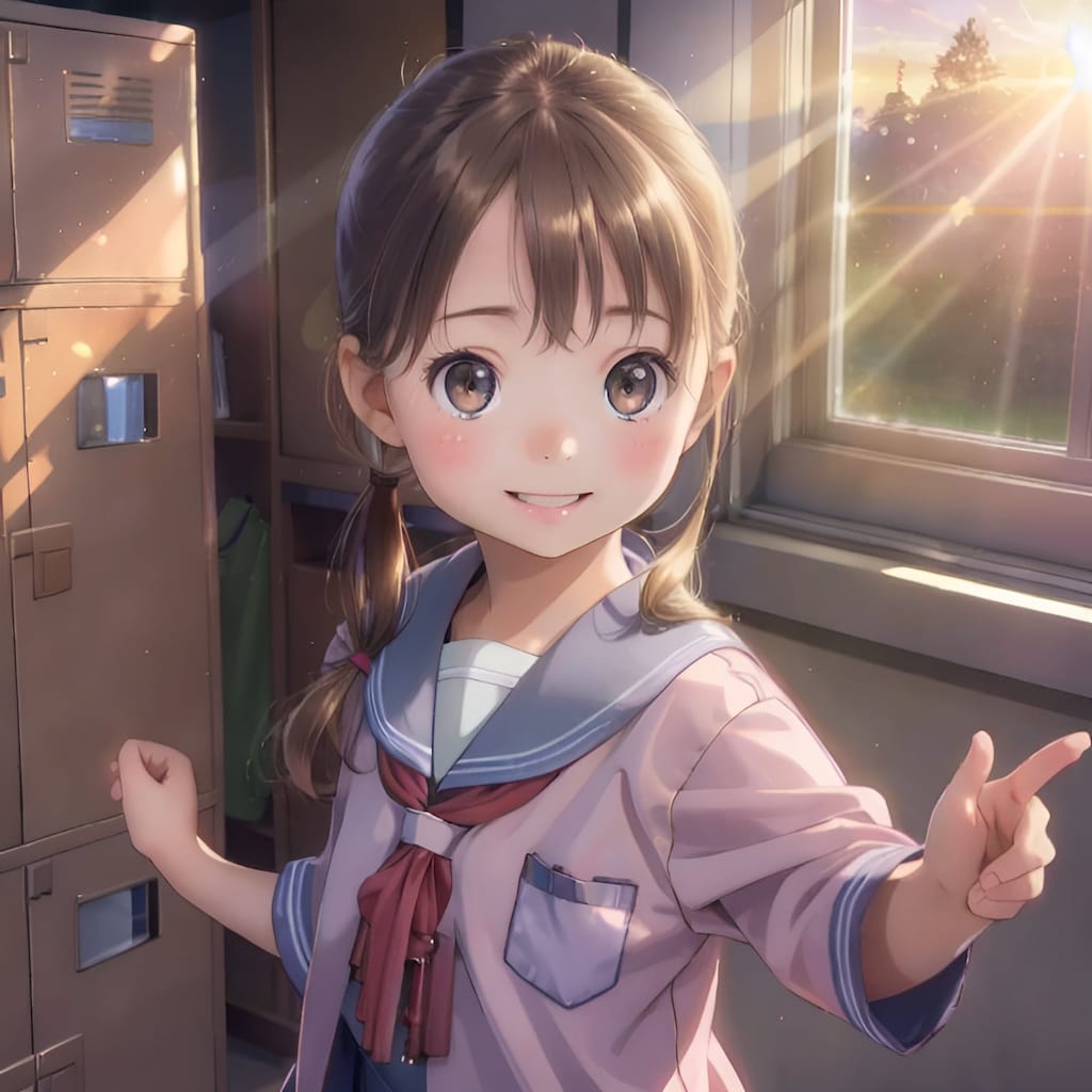 学校+夕焼け=青春？