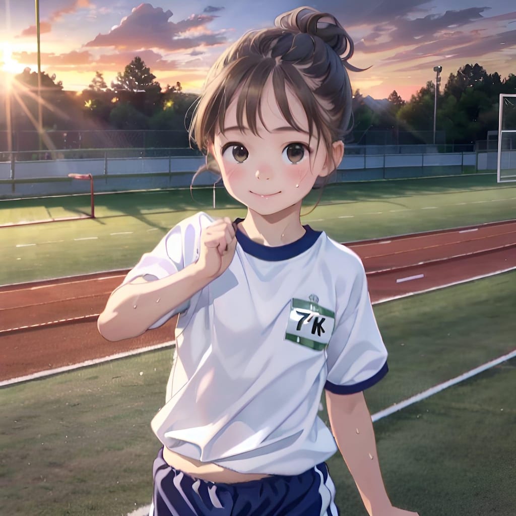 学校+夕焼け=青春？