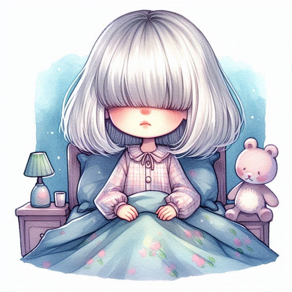 メカクレガールは眠たい