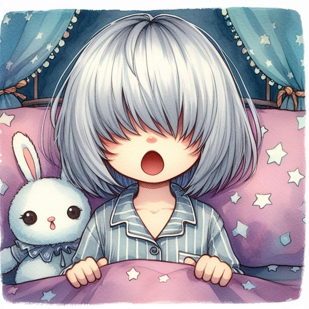 メカクレガールは眠たい