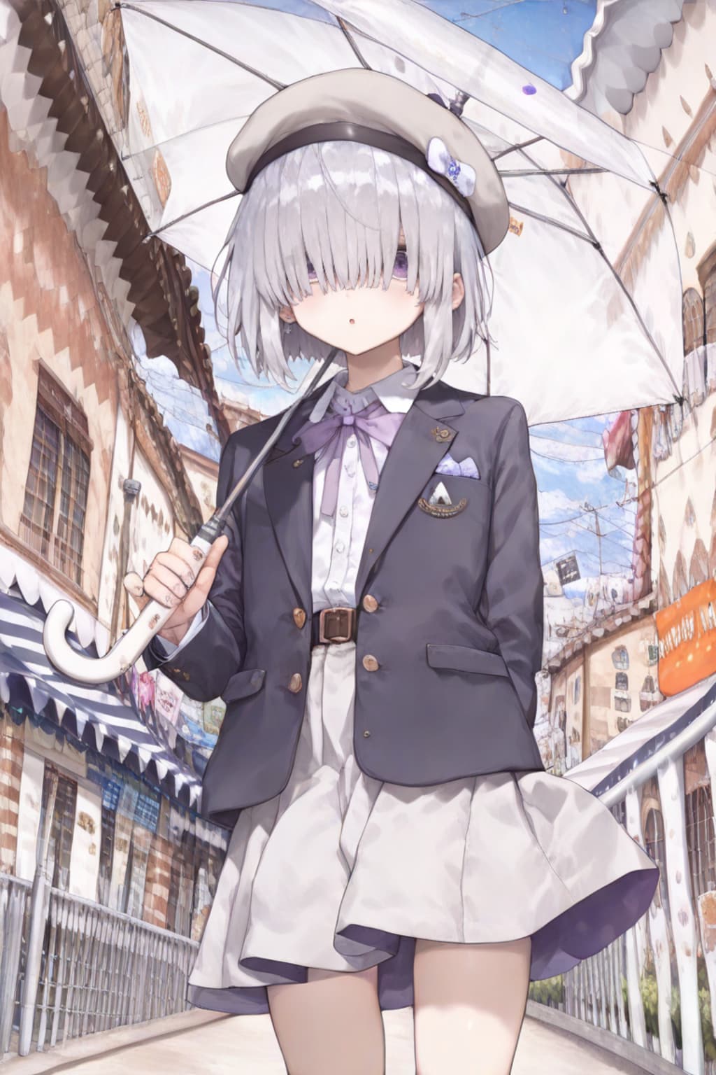 急に雨が降ったので