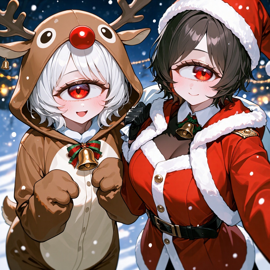 単眼ちゃんトナカイサンタ | の人気AIイラスト・グラビア