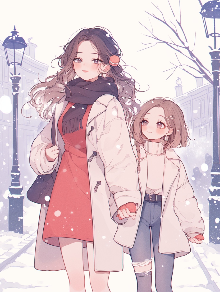 母と娘190 | の人気AIイラスト・グラビア