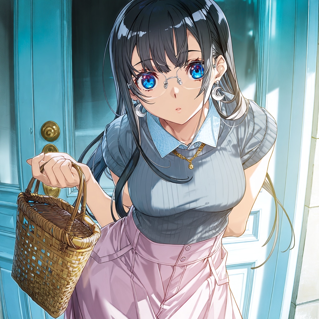 ピンクスカート