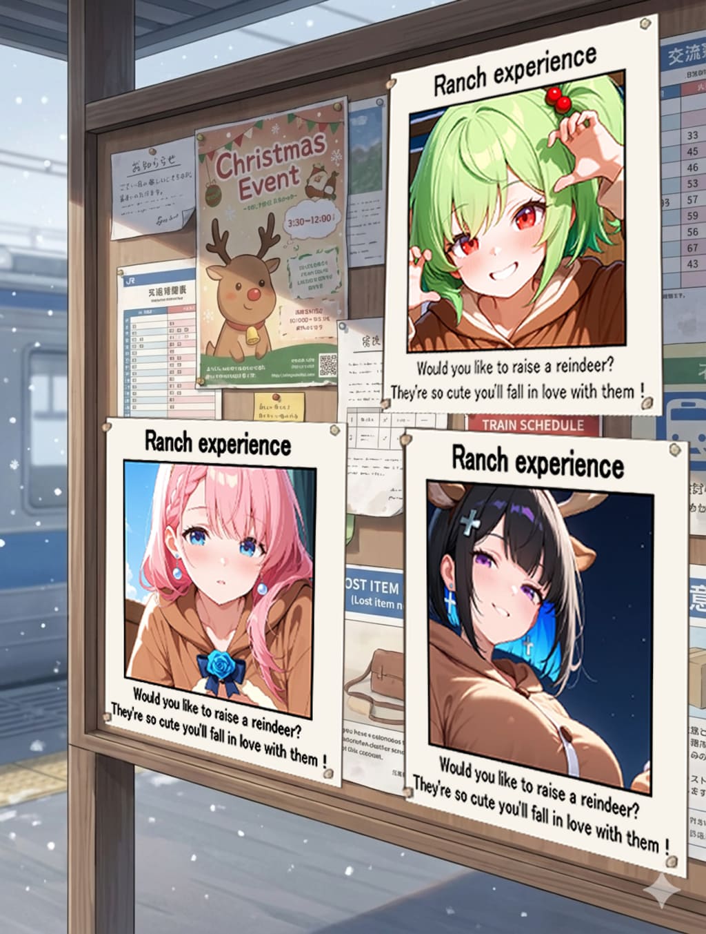 クリスマス限定！トナカイ牧場へようこそ！！