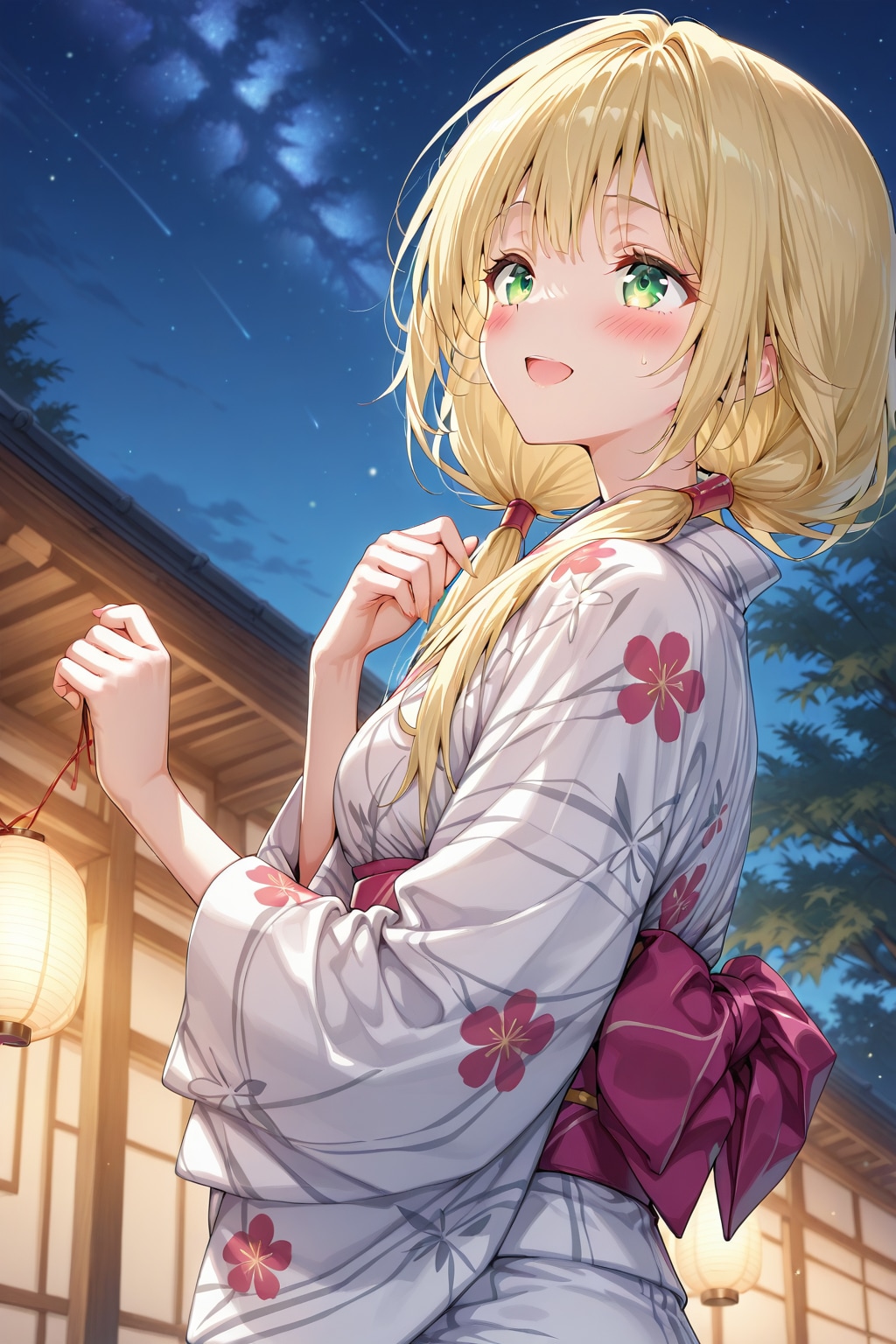 夜空を見上げるQILINちゃん🌌