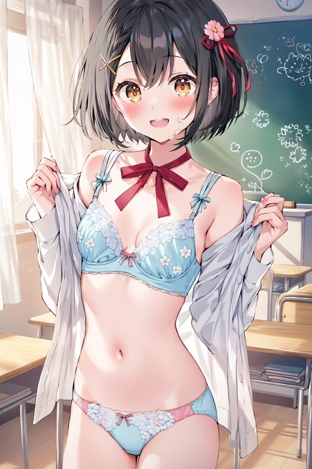 放課後の教室で
