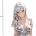 銀ドレス！！ 2枚目