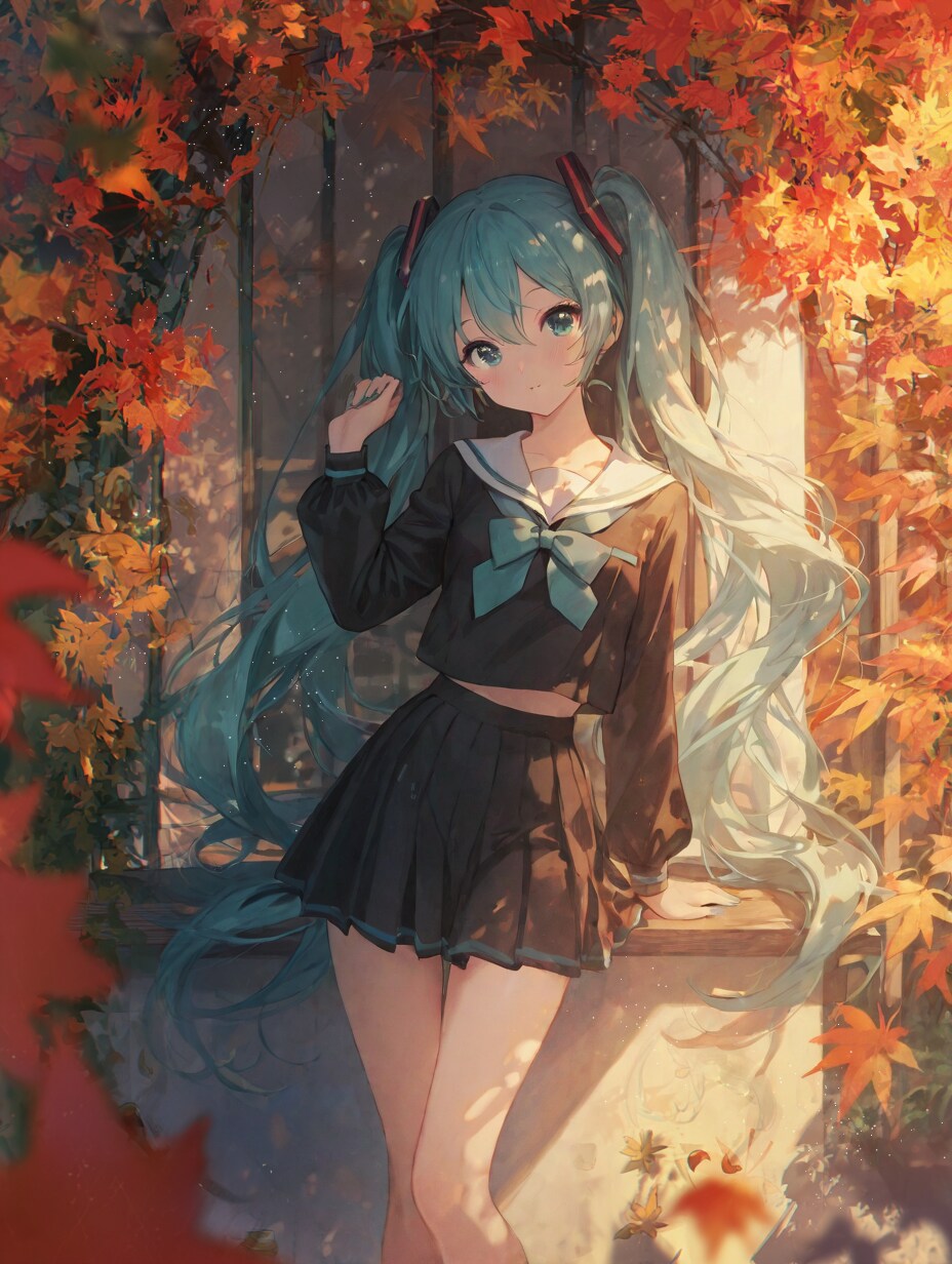 青い紅葉 | の人気AIイラスト・グラビア