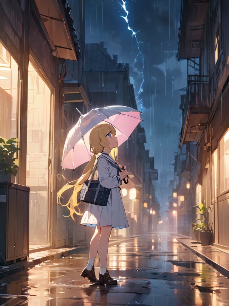 雨の帰り道
