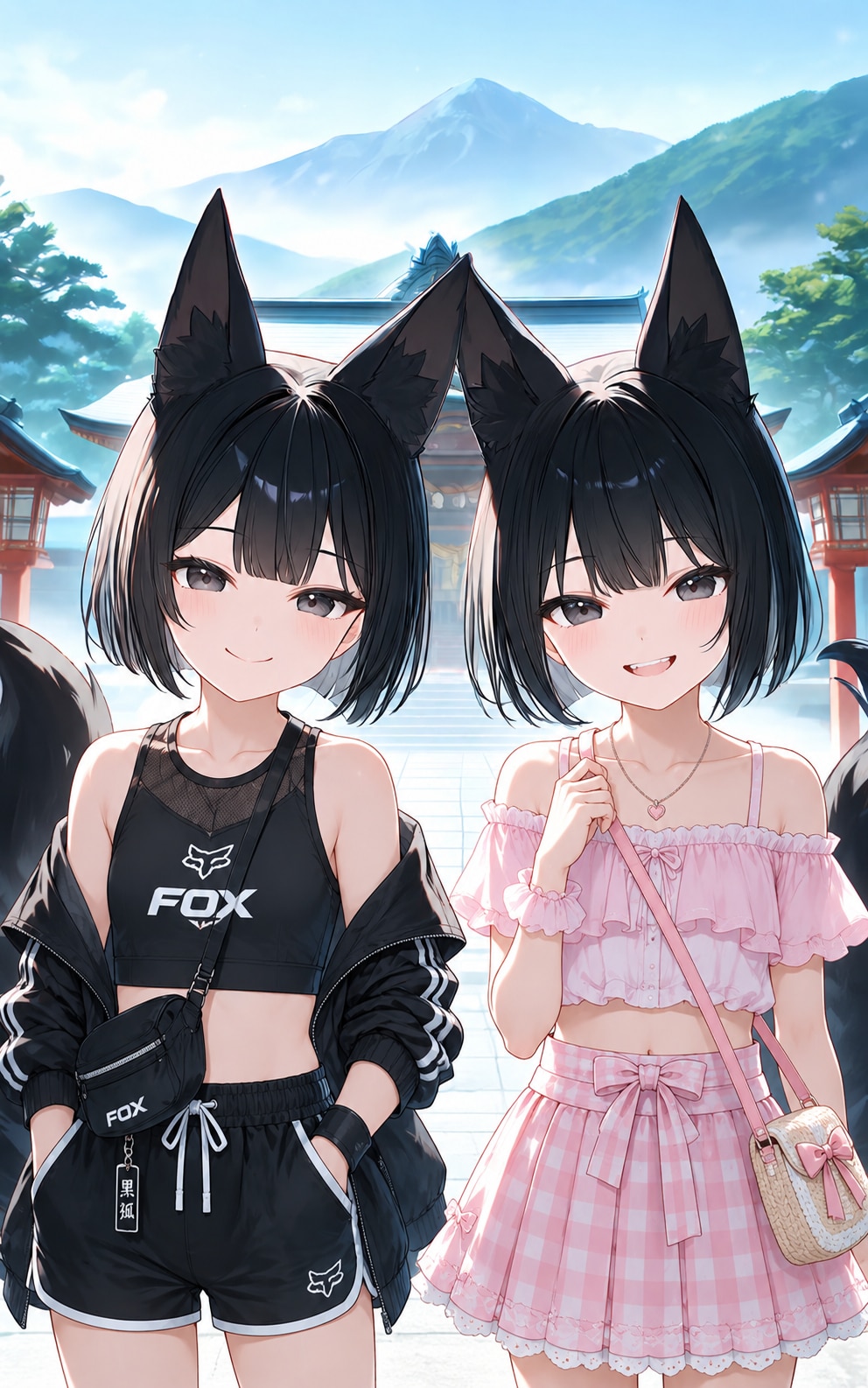 双子ちゃん夏コーデ | の人気AIイラスト・グラビア