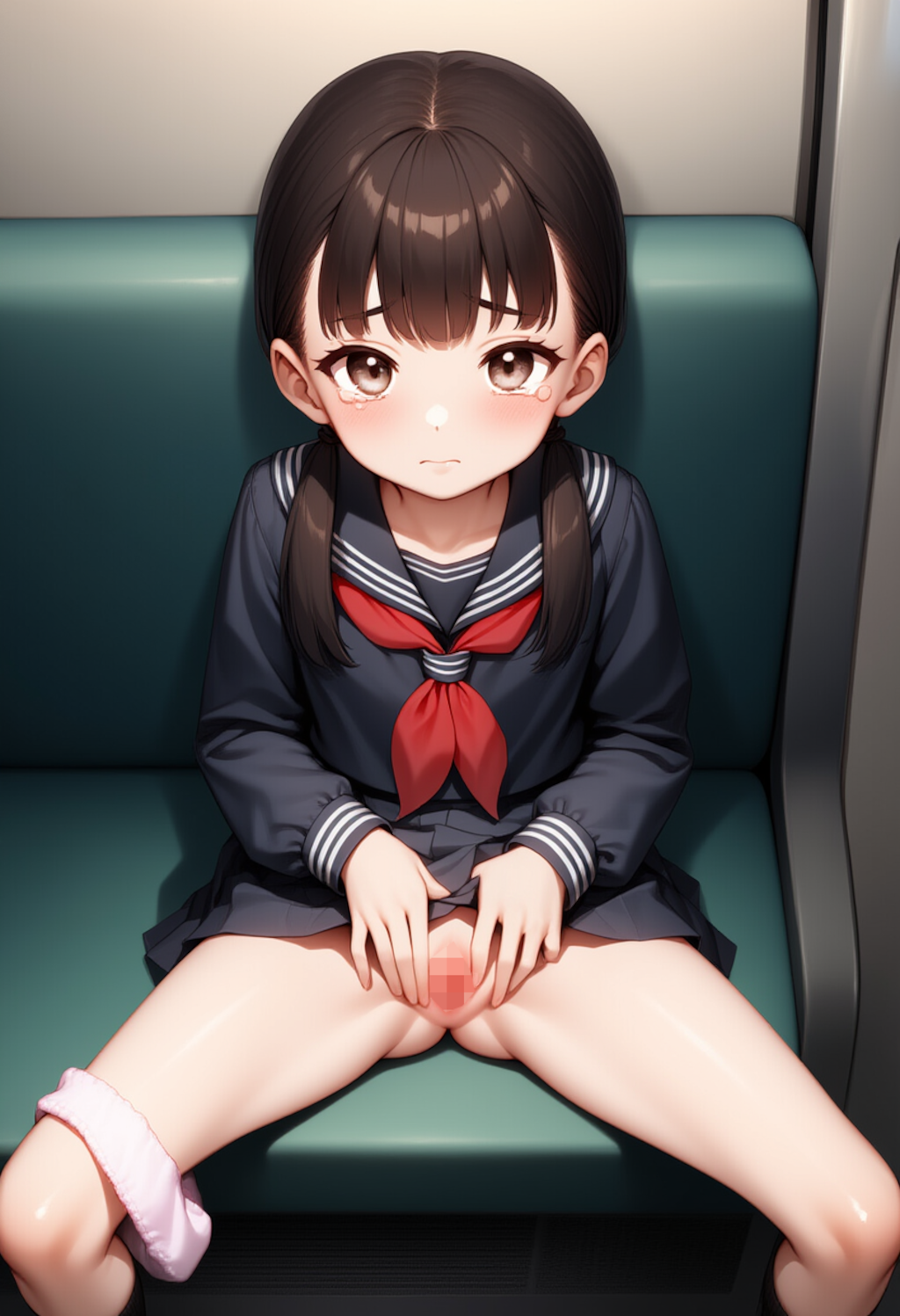 もっと広げて見せてよ！【制服まんこ見抜き】