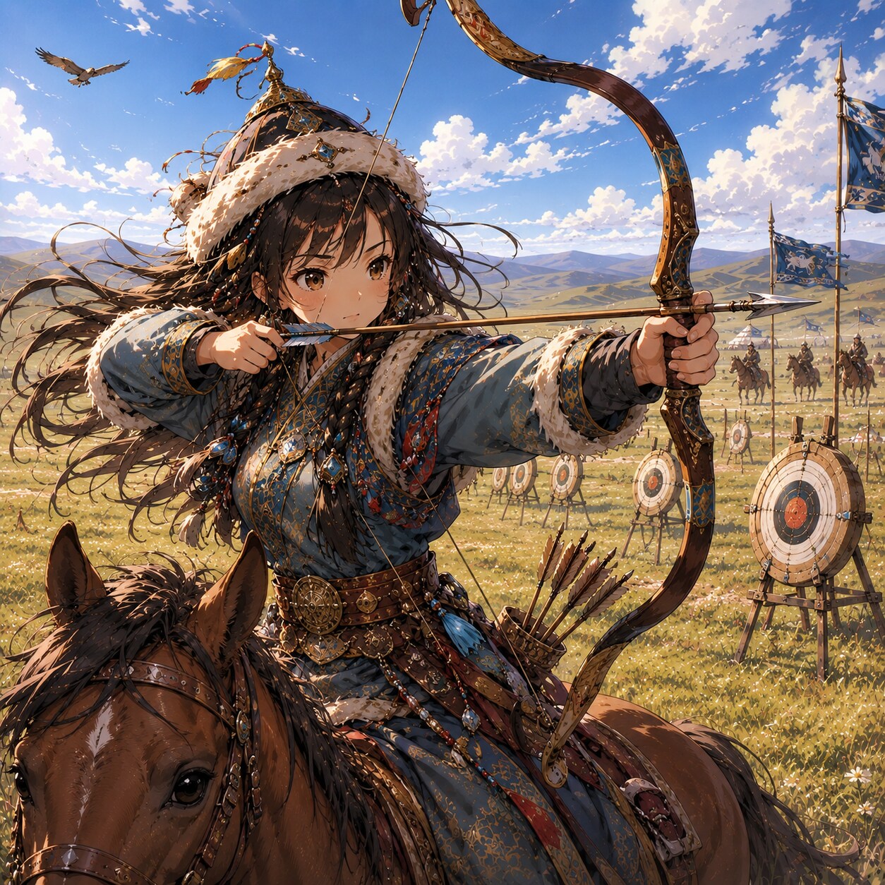 モンゴル族の娘
