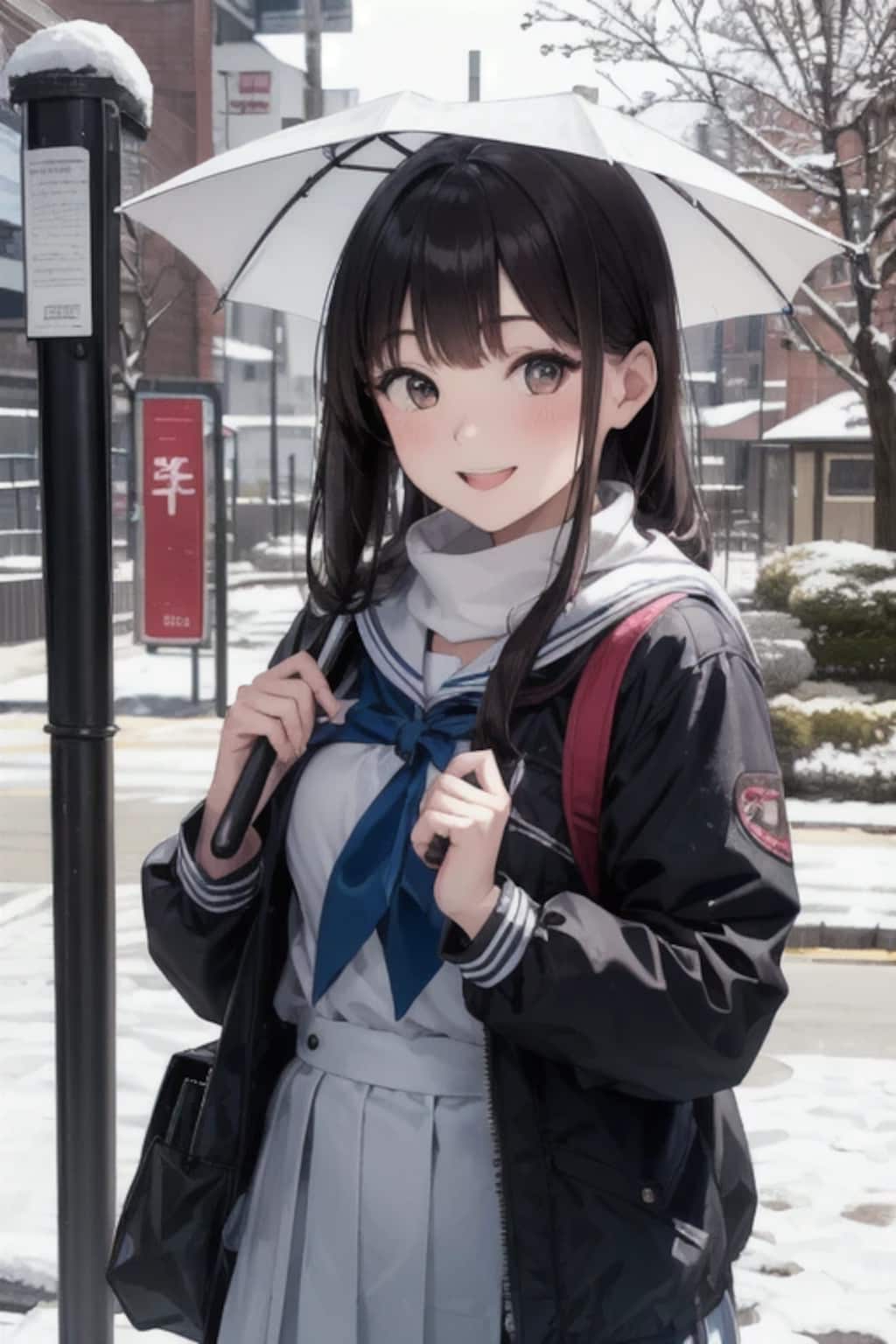 お兄ちゃんの傘随分小さいけどありがつねっ