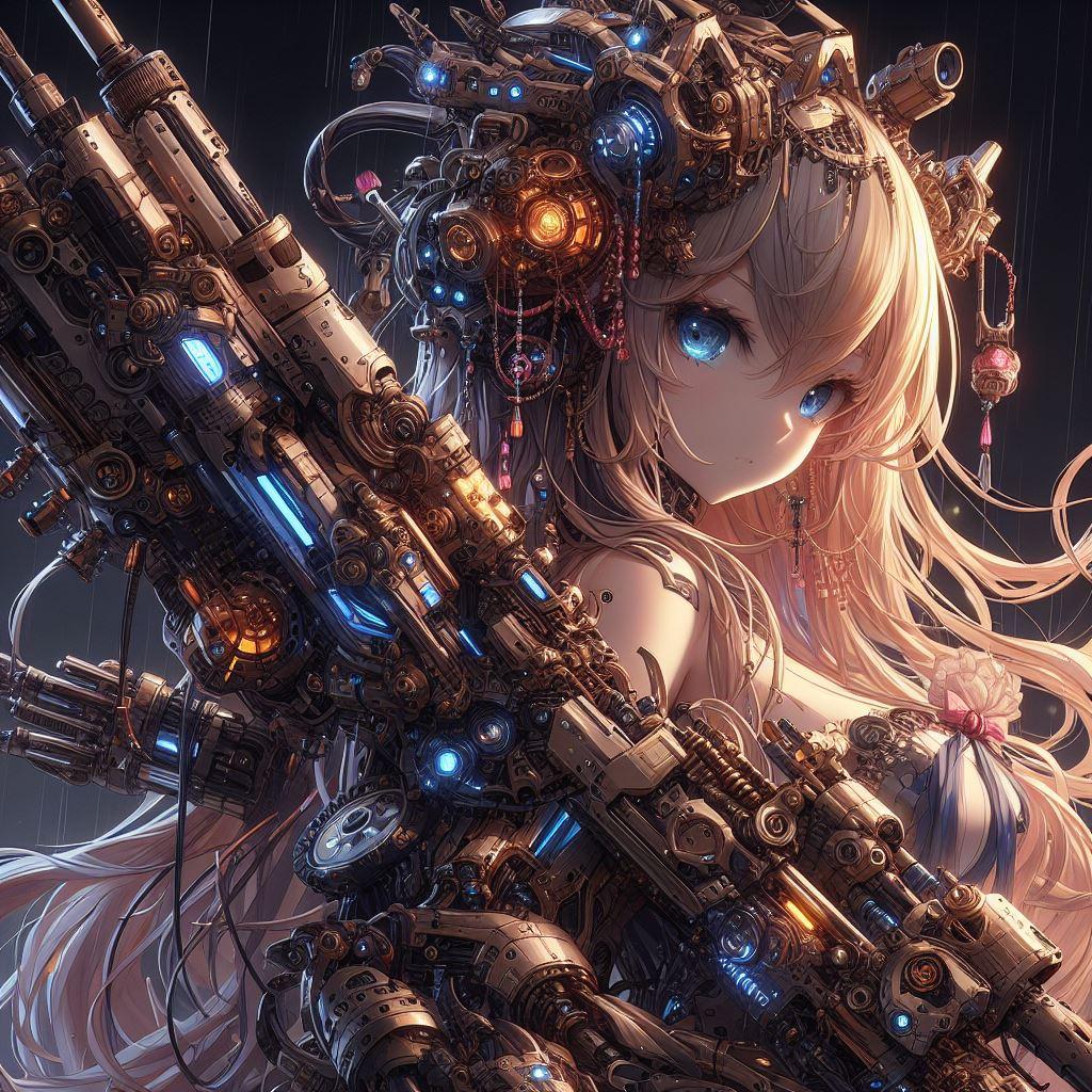 Dalleにロボット娘を教わってみた