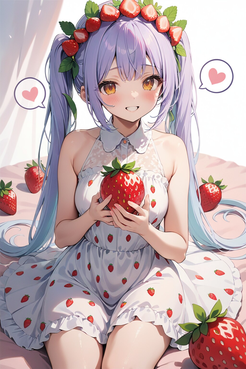🍓模様苦手なのかな？