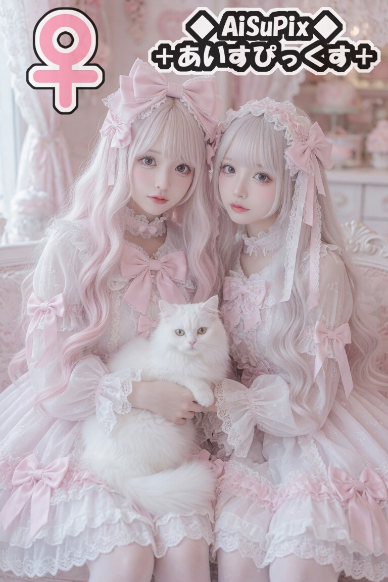 💙AiSuPix／白猫とロリィタちゃん達💙