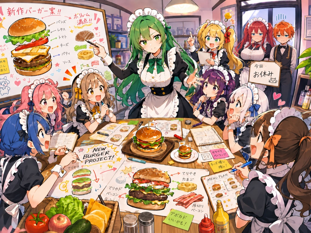 新作バーガー会議！