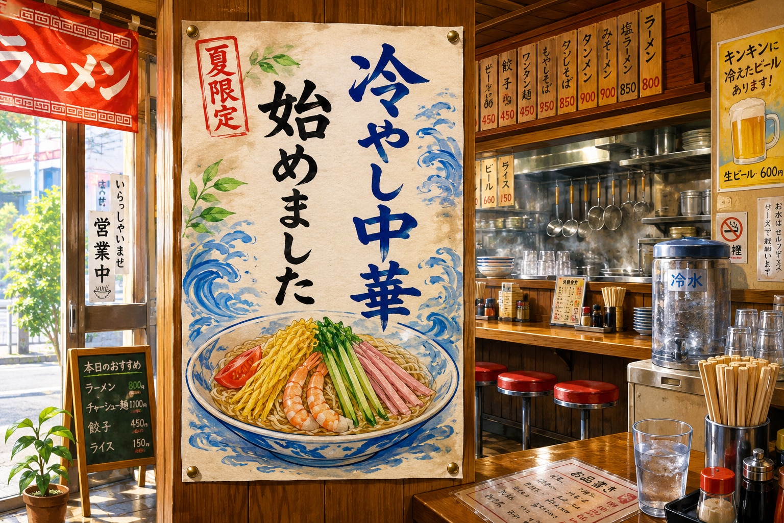 冷やし中華始めました