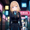 夜の文化際の少女 5枚目
