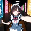 夜の文化際の少女 3枚目