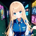 夜の文化際の少女 6枚目