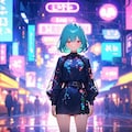 サイバーパンクストリートの娘達 3枚目