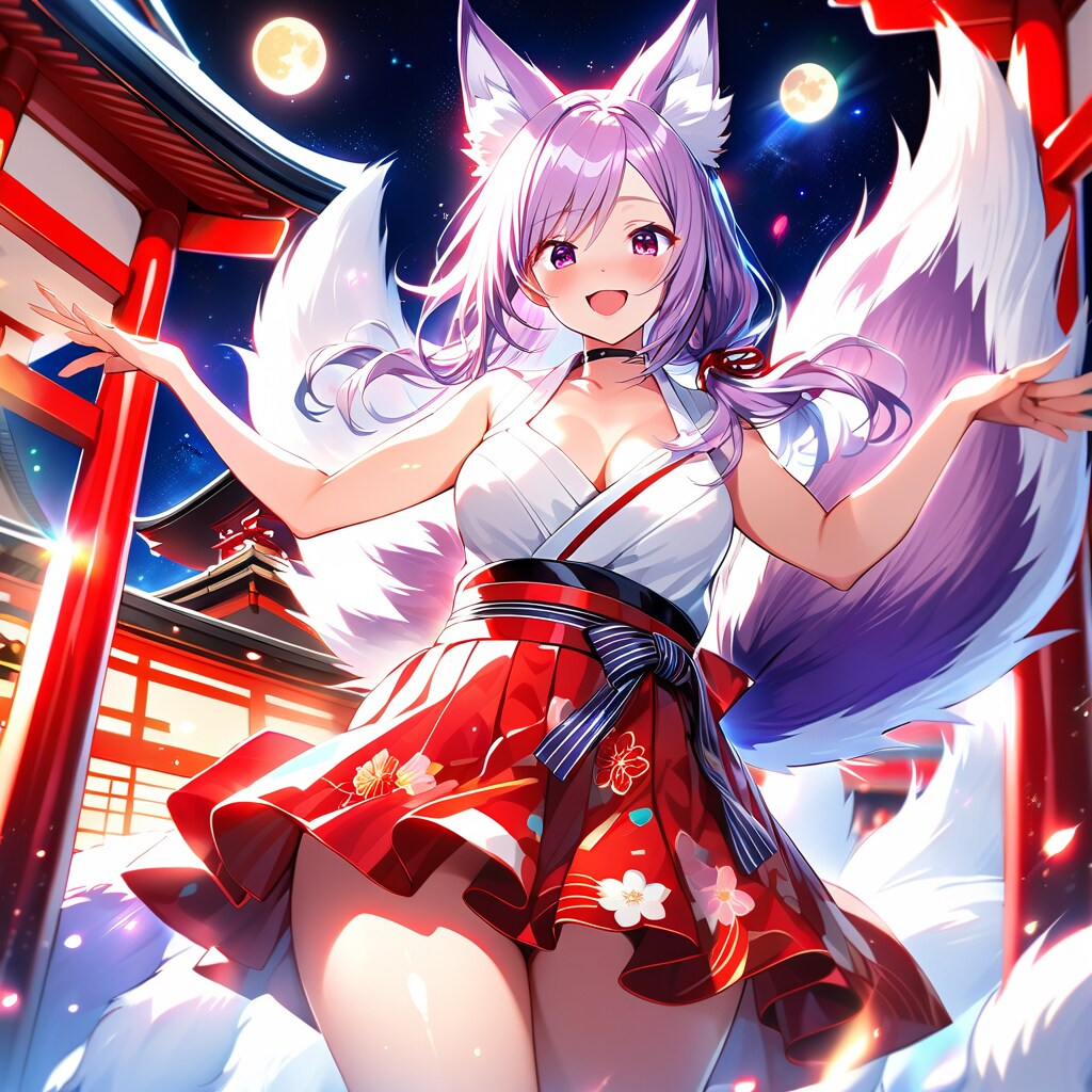 狐の神楽舞