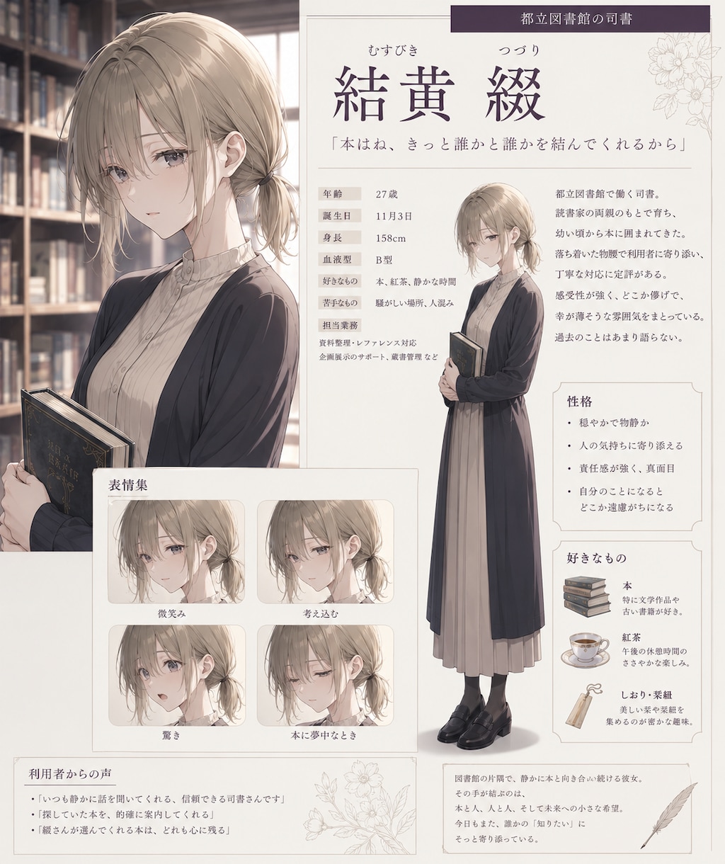 【うちの子紹介】結黄綴