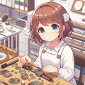 時計工房の女の子 5枚目
