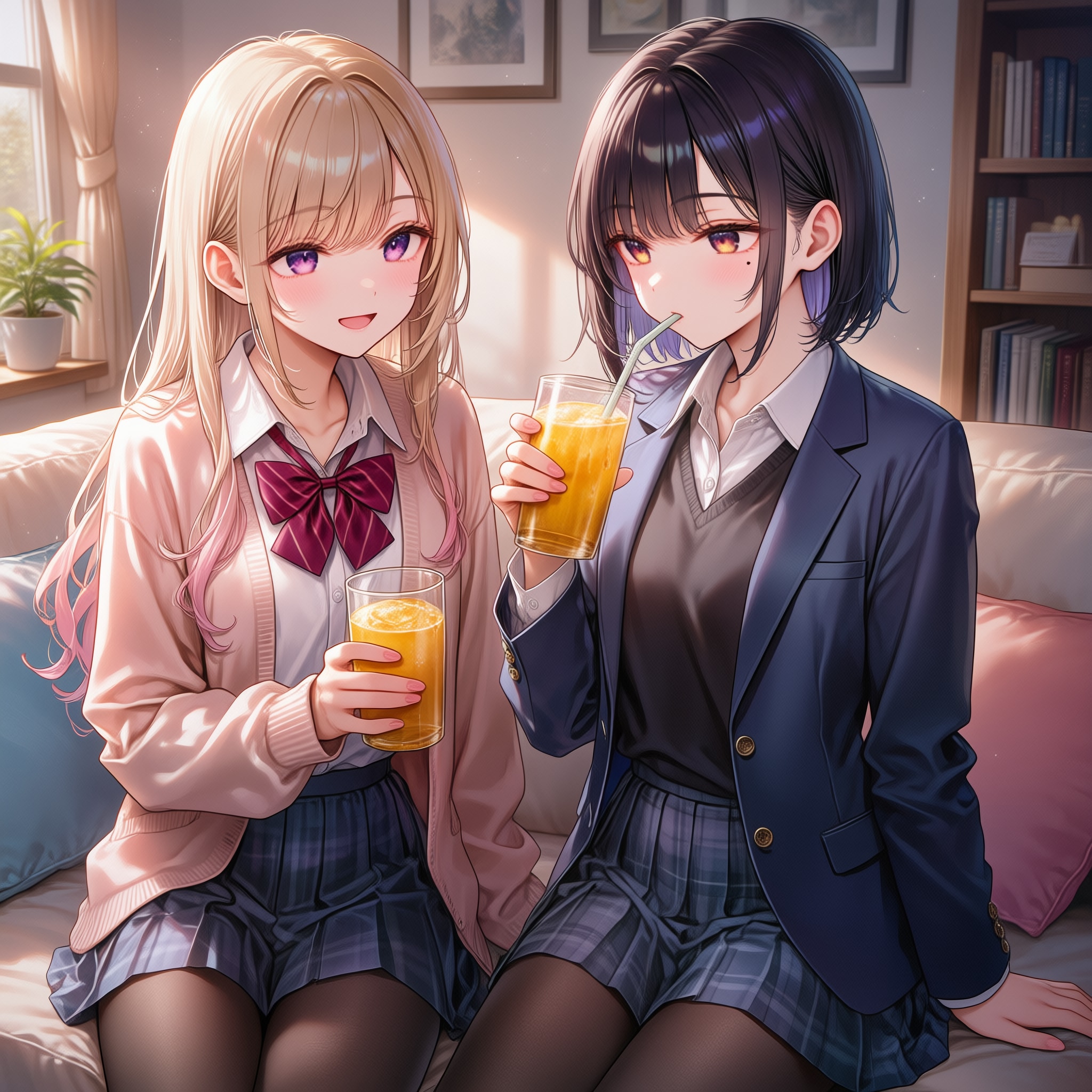 放課後のふたり時間 | の人気AIイラスト・グラビア