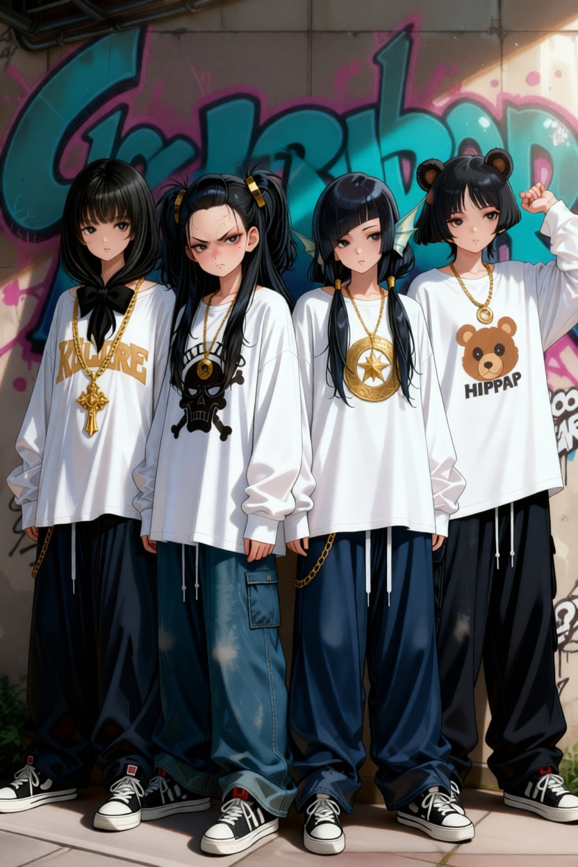 橋の下に集合 | の人気AIイラスト・グラビア