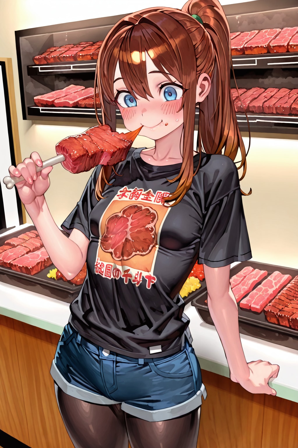 肉食べ放題🍖 | の人気AIイラスト・グラビア