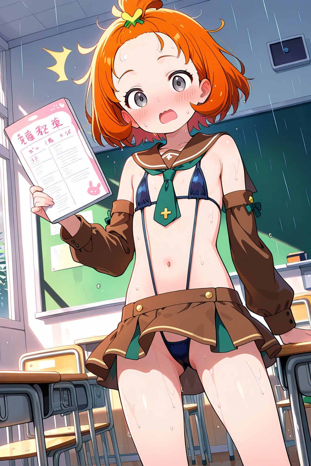 雨から始まる新学期④