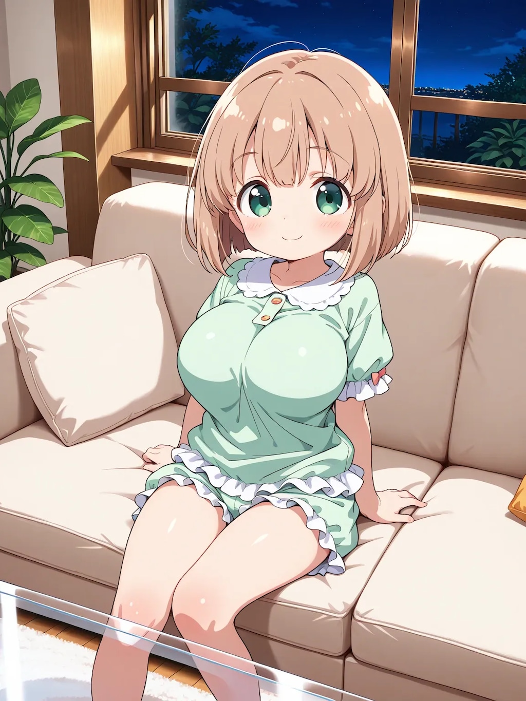 おやすみ前のこはるちゃん