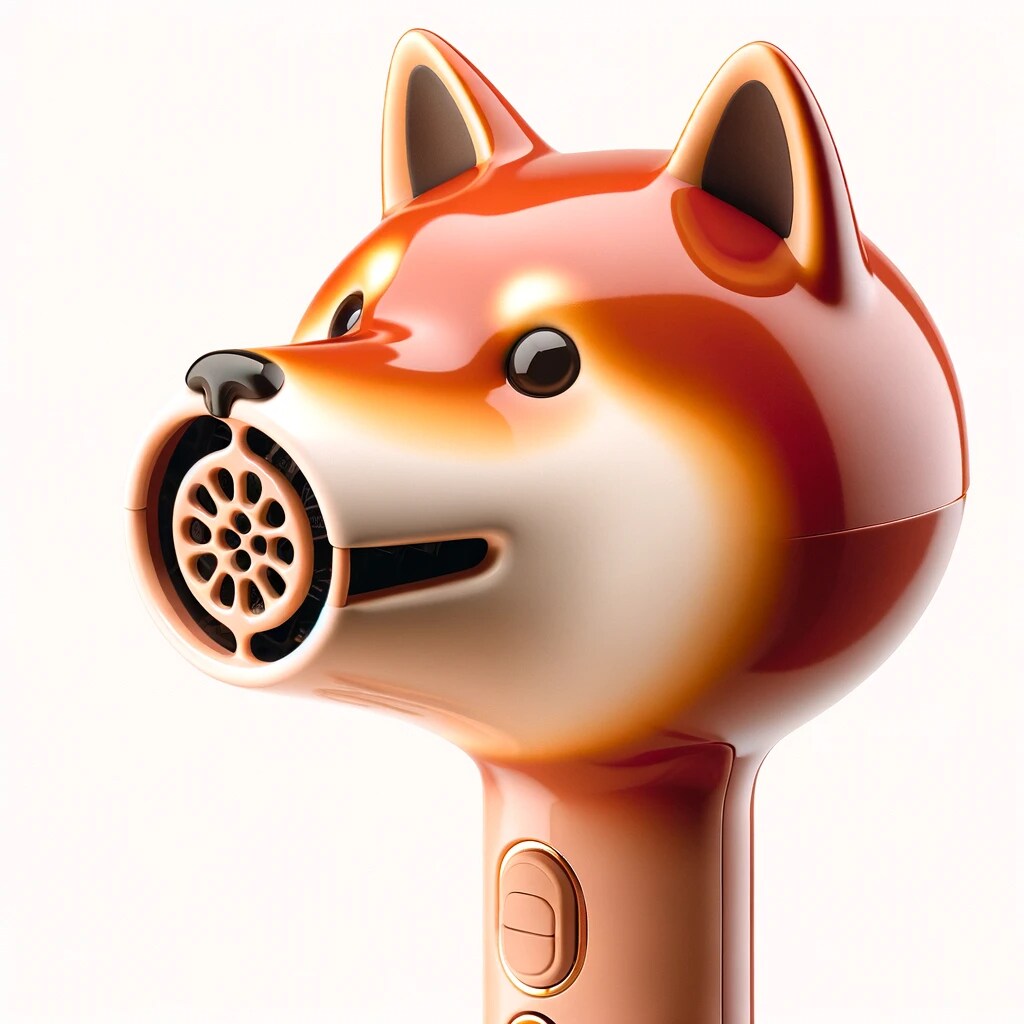 柴犬モチーフのドライヤー
