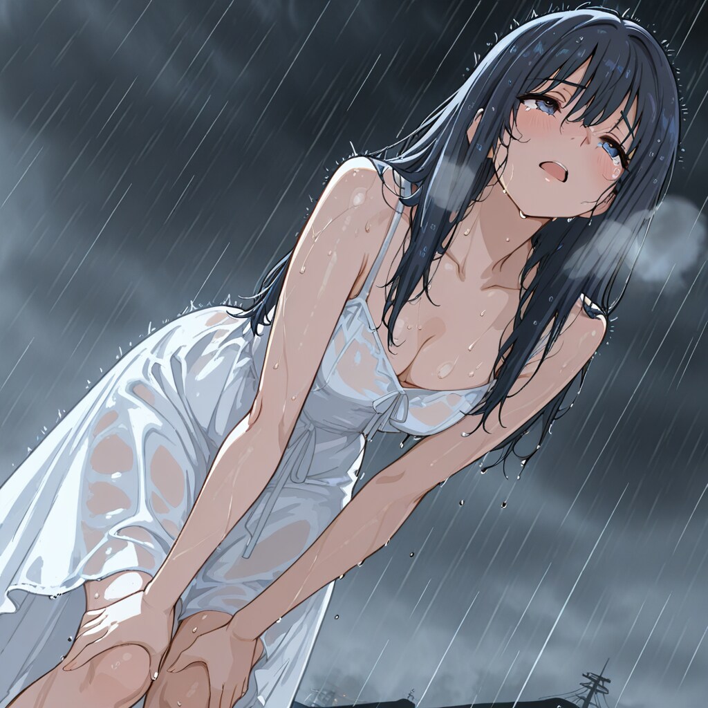 APRICOT 雨で涼む