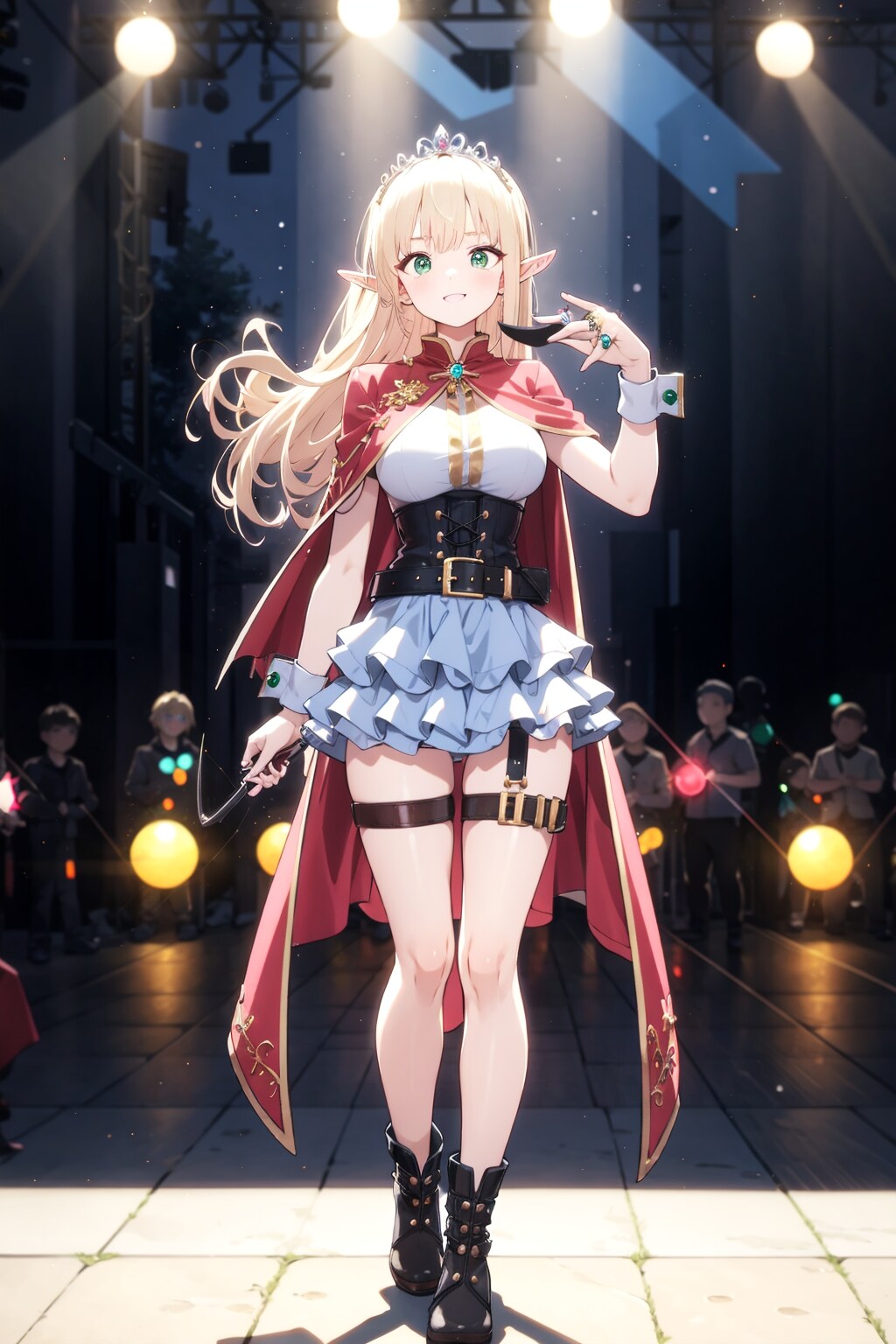 野外ステージで