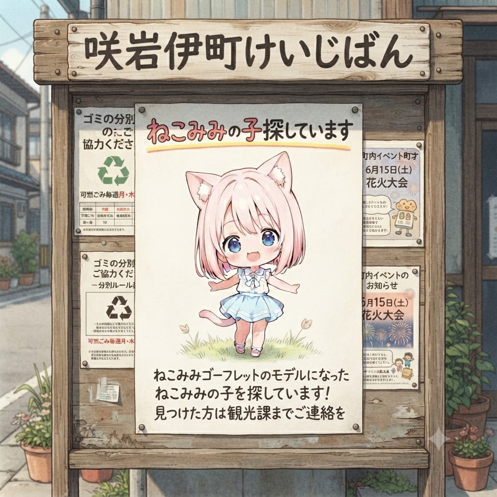 咲岩伊町けいじばん