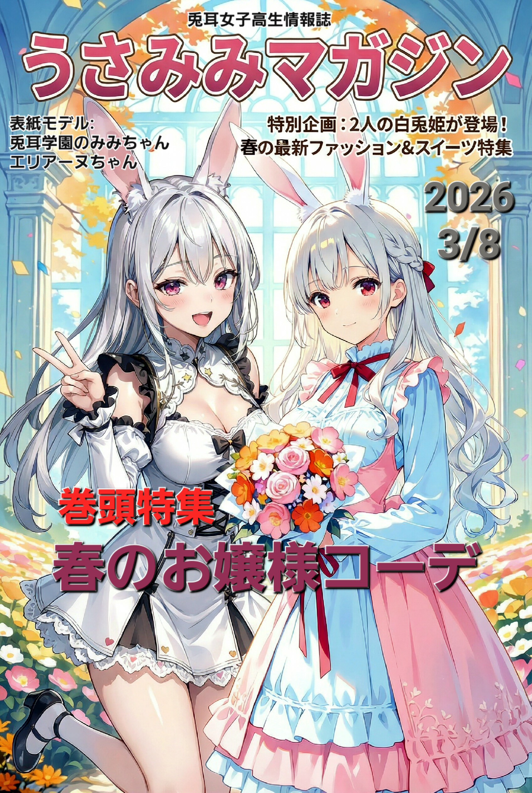 兎耳女子高生情報誌「うさみみマガジン」臨時増刊号📕🐰✨🐰その2