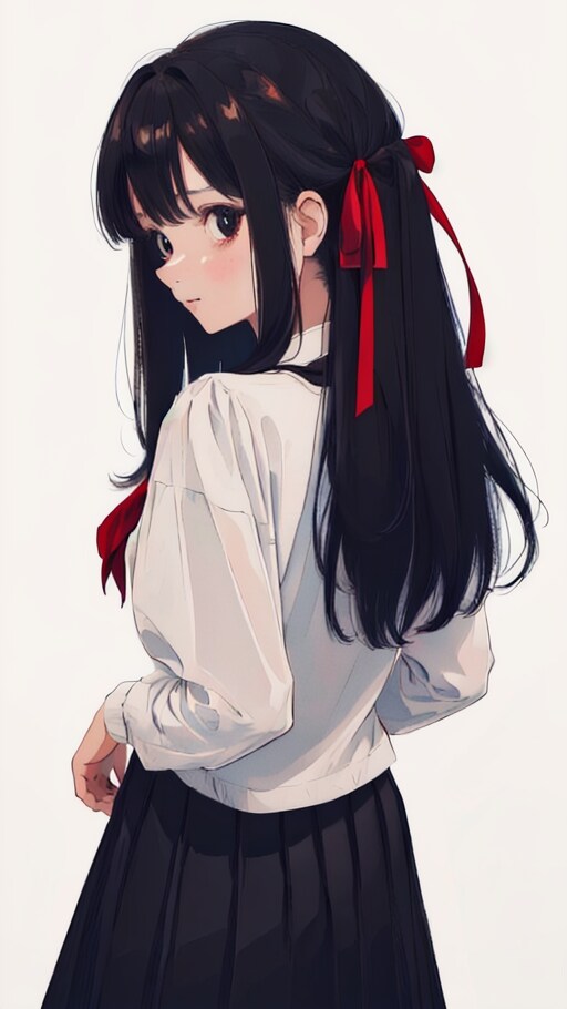 wearing skirt