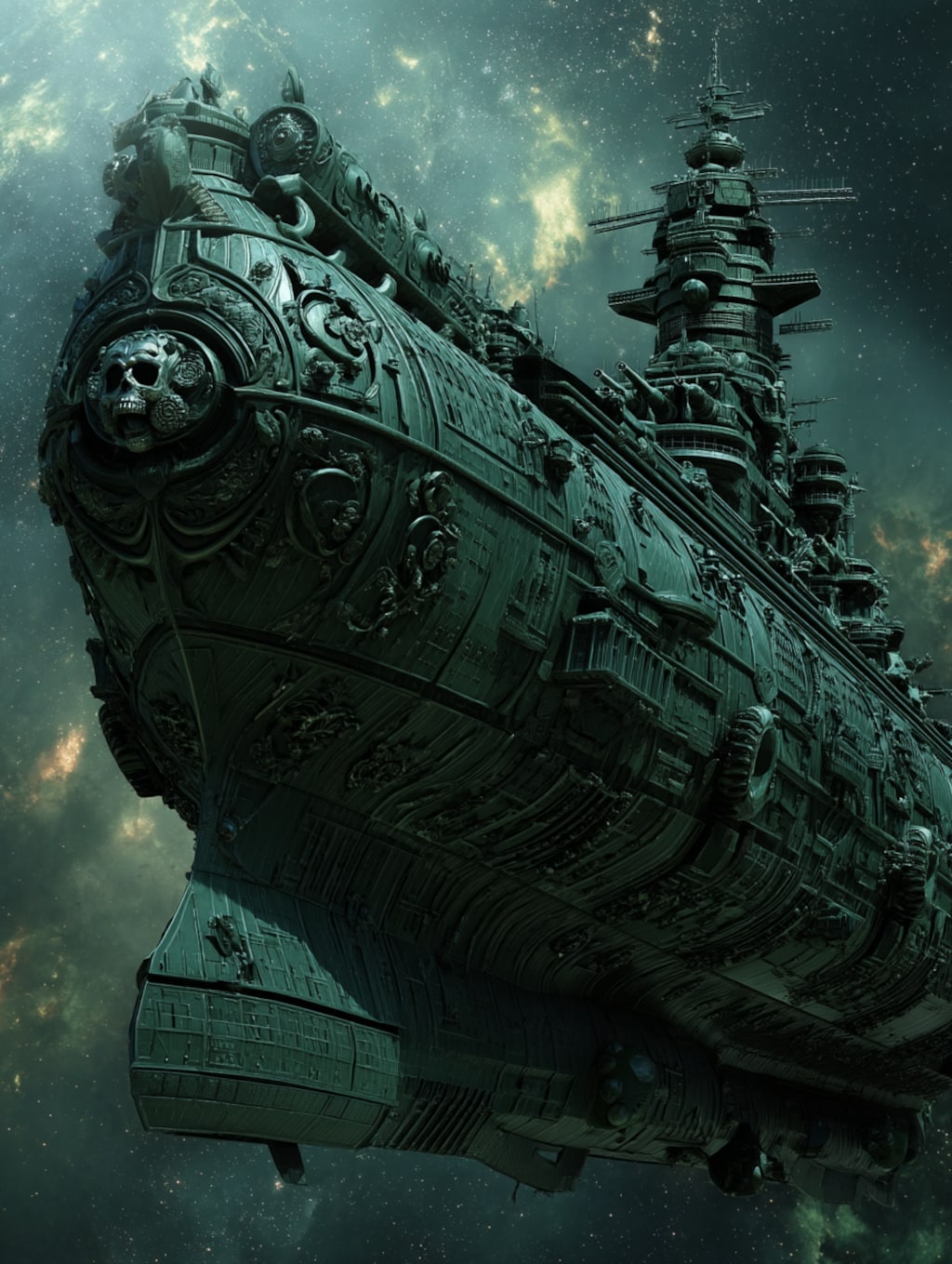 cosmic pirates battle ship