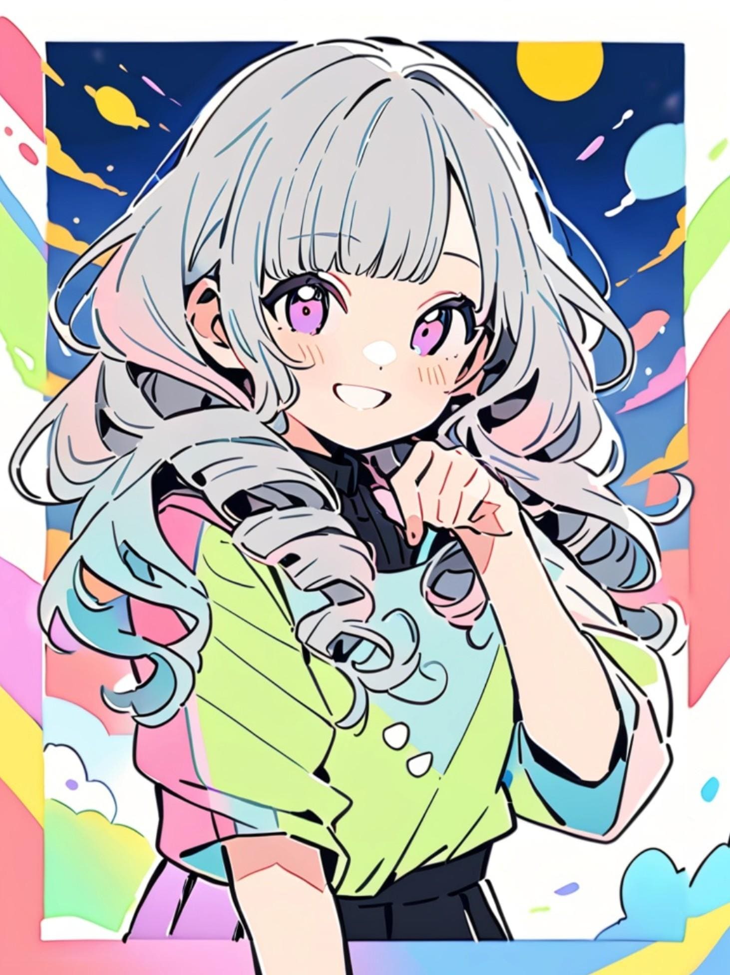 銀髪のフラットちゃん | の人気AIイラスト・グラビア