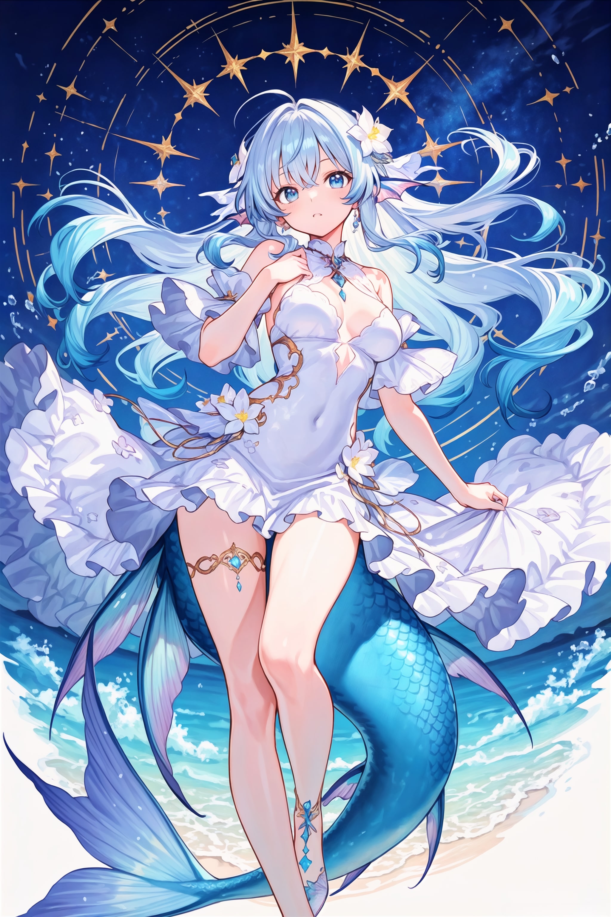 ナマ足魅惑のマーメイド | の人気AIイラスト・グラビア