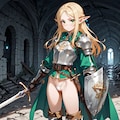 エルフの冒険者（剣士） 2枚目