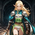 エルフの冒険者（剣士） 3枚目