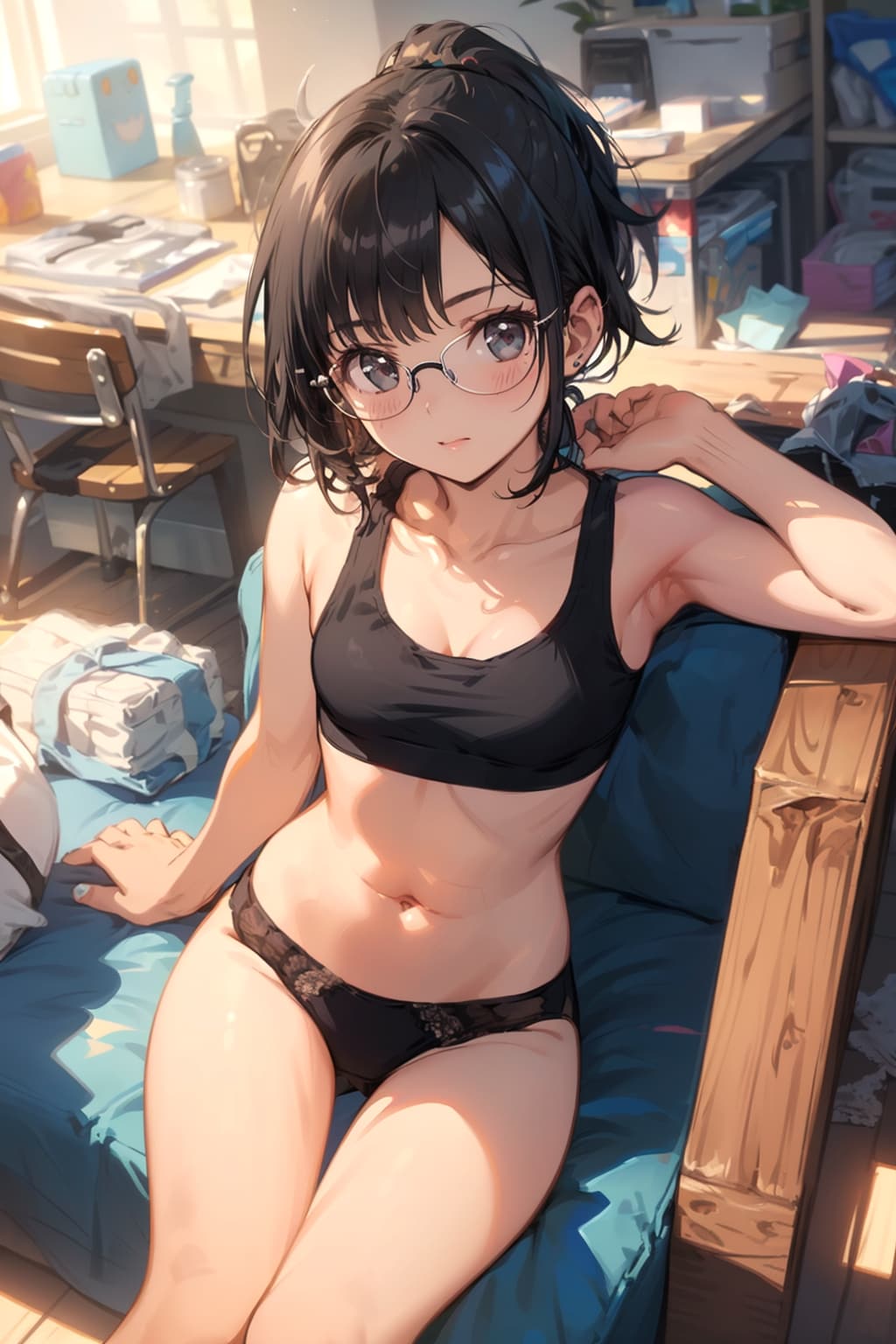 スポブラの眼鏡っ娘