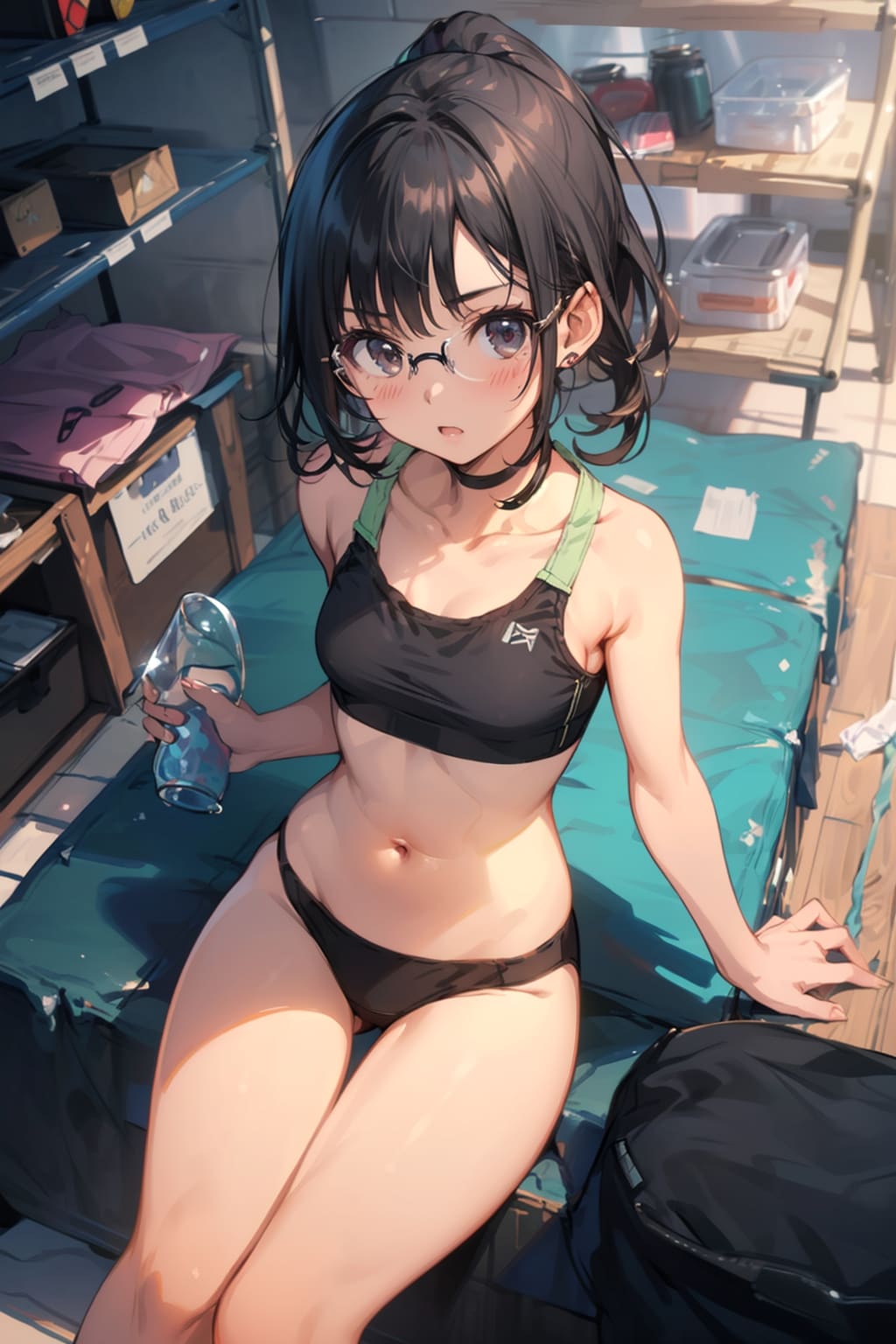 スポブラの眼鏡っ娘