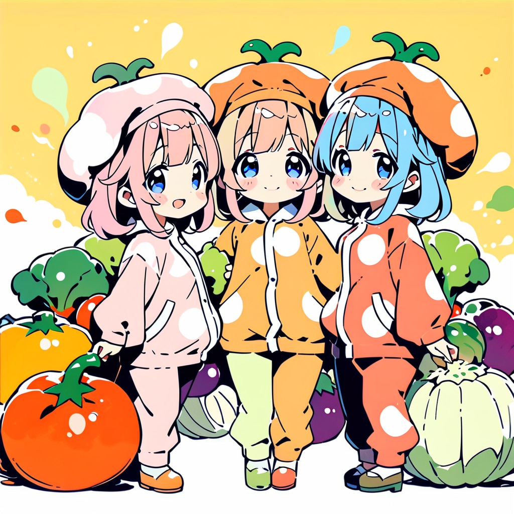野菜と仲良しちゃん